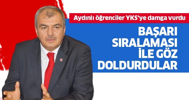 Aydınlı öğrenciler YKS'ye damga vurdu
