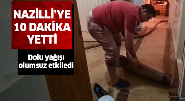 Dolu yağışı hayatı olumsuz etkiledi