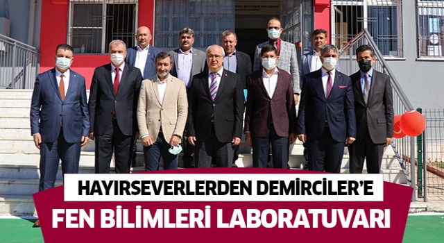 Hayırseverlerden Demirciler’e Fen Bilimleri Laboratuvarı