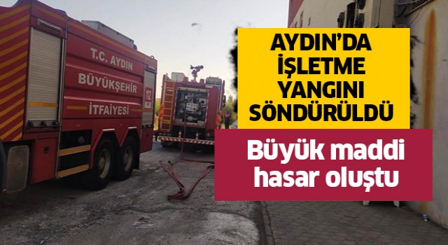 Süt ürünleri işletmesindeki yangın söndürüldü