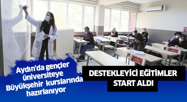 Aydın'da gençler üniversiteye Büyükşehir kurslarında hazırlanıyor