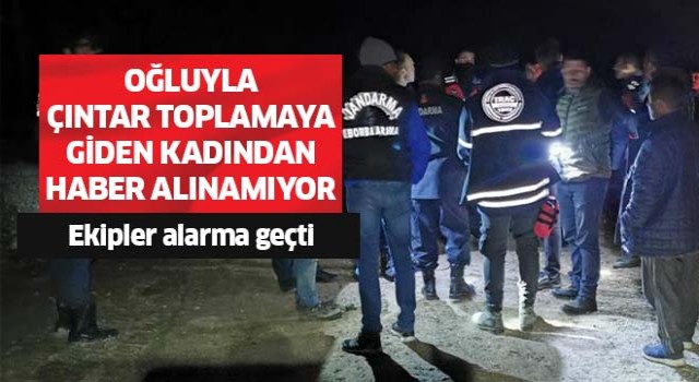 Çıntar toplamaya giden kadından haber alınamıyor