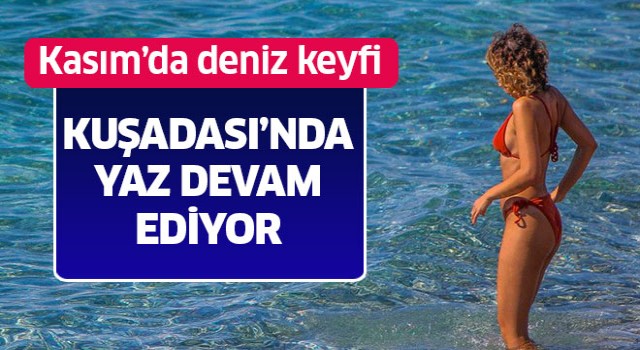 Kasım'da deniz keyfi