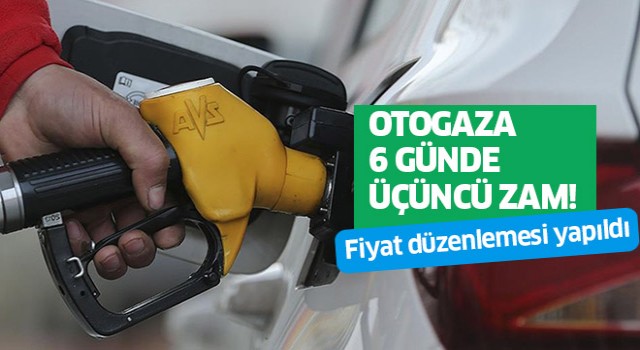 LPG'ye 6 günde 3. zam