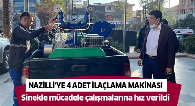 Nazilli Belediyesi’nden vektörle mücadeleye ekipman desteği