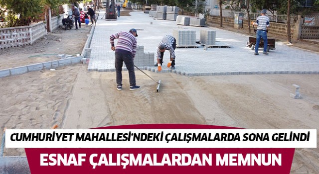 Nazilli Cumhuriyet Mahallesi’ndeki çalışmalarda sona gelindi