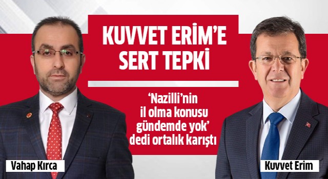 AK Partili Erim'e sert tepki