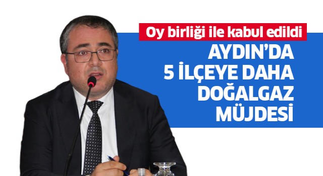 Aydın’da 5 ilçe doğalgaz kapsamına alındı