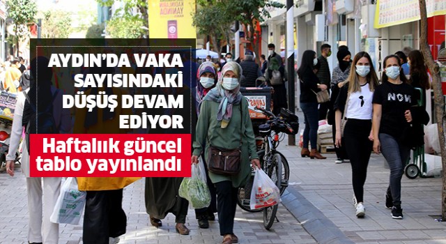 Aydın’da vaka sayılarındaki düşüş sürüyor