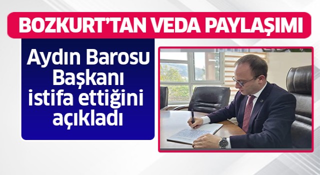 Baro Başkanı Bozkurt’tan veda paylaşımı