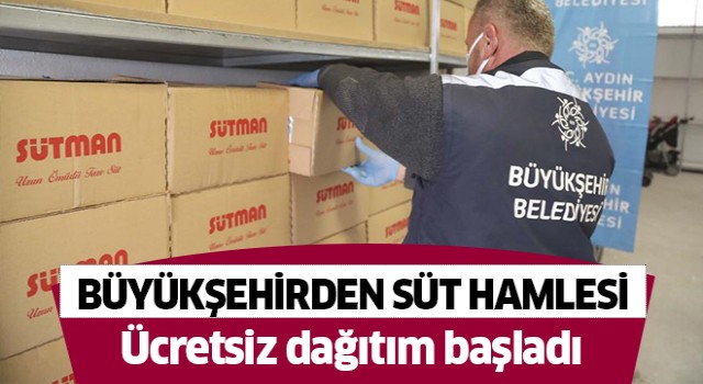 Büyükşehir ücretsiz süt dağıtımına başladı