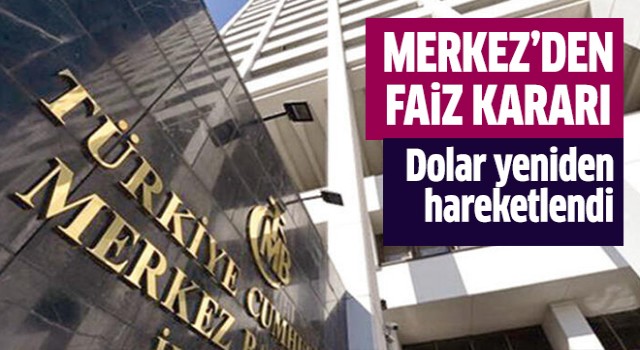 Merkez Bankası faiz kararını açıkladı