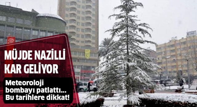 Müjde Nazilli, kar geliyor!
