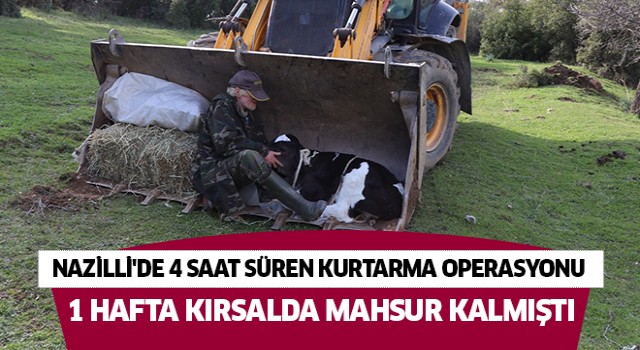 Nazilli'de 4 saat süren kurtarma operasyonu 