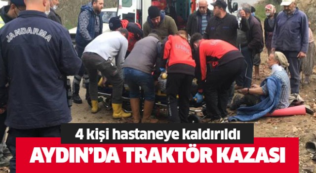 Aydın'da traktör kazası!