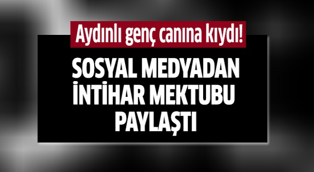 Aydınlı genç intihar etti