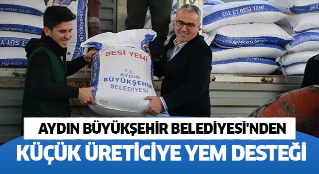 Büyükşehirde küçük üreticiye yem desteği