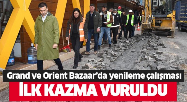 Grand ve Orient Bazaar’da yenileme çalışması