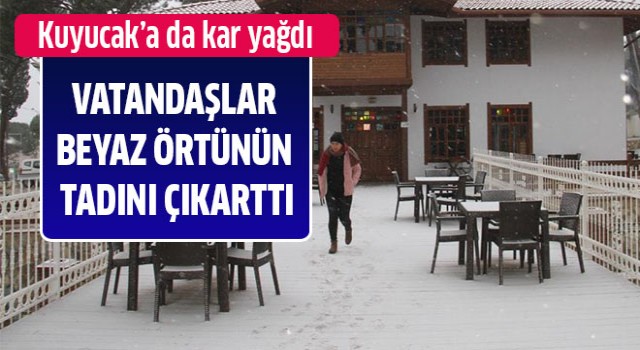 Kuyucak’ta kar yağışı etkili oldu