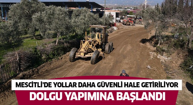 Mescitli’de yollar daha güvenli hale getiriliyor