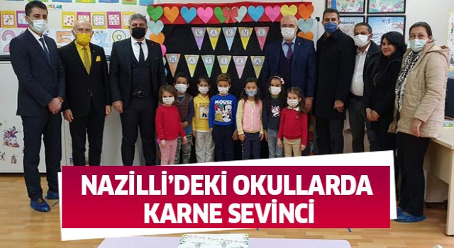 Nazilli’deki okullarda karne sevinci