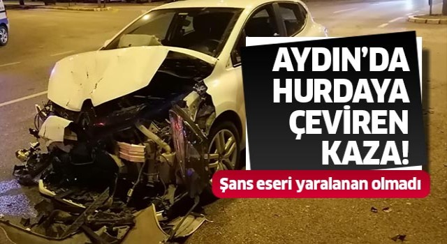 Aydın'da hurdaya çeviren kaza!