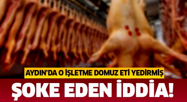 Aydın'da domuz eti iddiası'