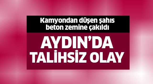 Aydın'da talihsiz olay!