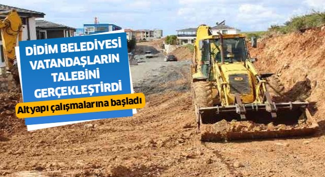 Didim Belediyesi vatandaşların talebini gerçekleştirdi