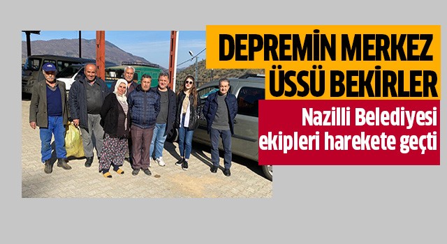 Nazilli Belediyesi deprem üssü Bekirler’de teyakkuza geçti