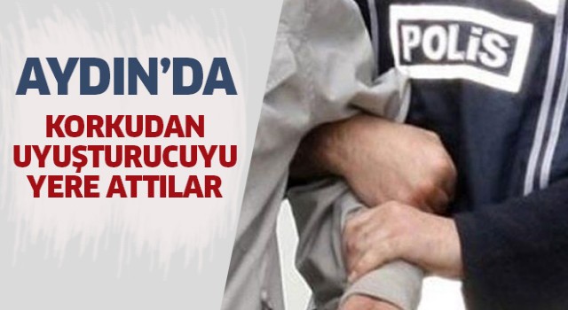 Aydın’da uyuşturucuyu yola döküp kaçan şahıslar yakalandı