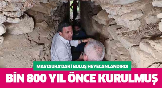 Mastaura'da bin 800 yıllık kanalizasyon sistemi gün yüzüne çıktı