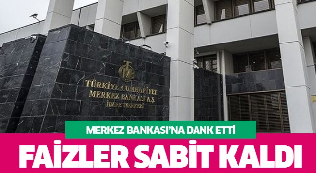 Merkez Bankası faizi yüzde 14'te sabit tuttu