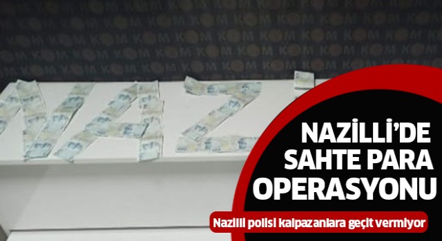 Nazilli'de sahte para operasyonu