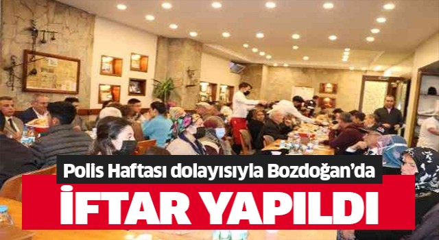 Polis Haftası dolayısıyla Bozdoğan'da iftar yemeği düzenlendi