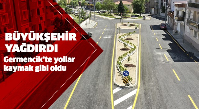 Büyükşehir Germencik'te yolları yeniledi