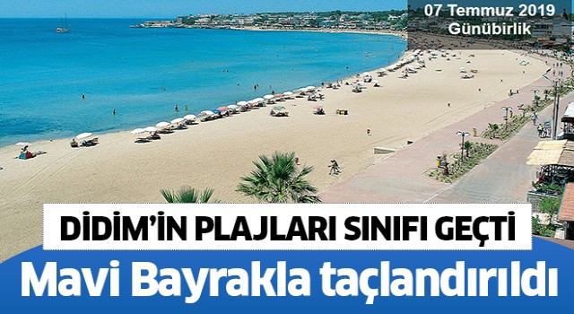 Didim'in plajları mavi bayraklarla taçlandı