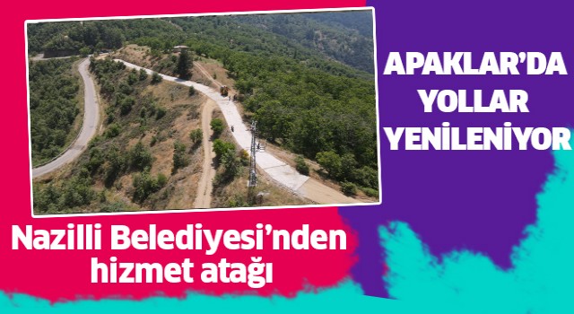 Apaklar'da yollar yenileniyor