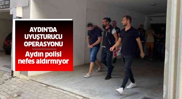 Aydın'da torbacı evine baskın:4 gözaltı!