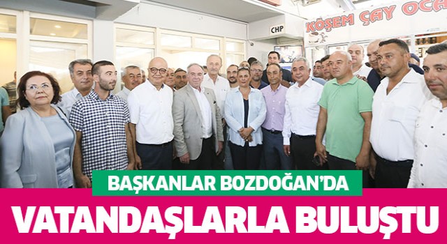 Bozdoğan'da Başkan Çerçioğlu'na yoğun ilgi