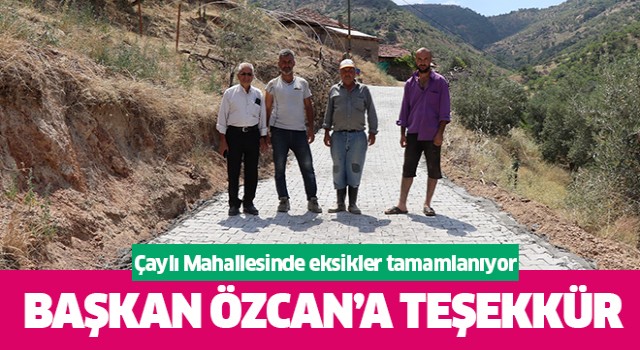 Çaylı Mahallesinde tüm eksikler bir bir tamamlanıyor 