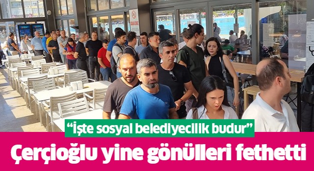 Vatandaşlardan Çerçioğlu'na teşekkür