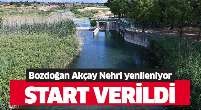 Akçay Çayı'nda ıslah çalışmaları başlıyor