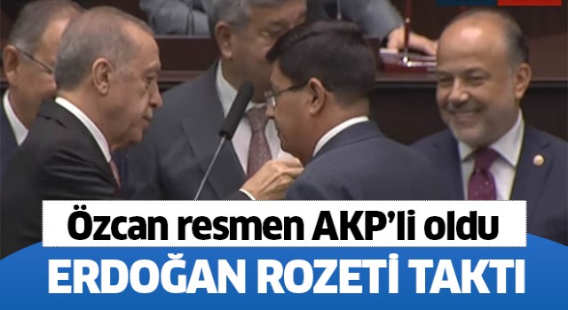 Başkan Özcan resmen AKP'li oldu