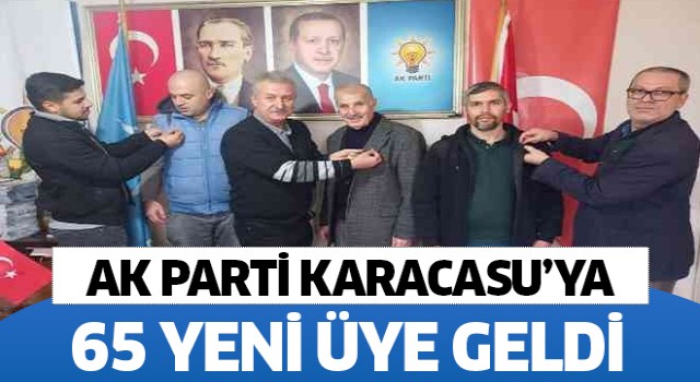 AK Parti Karacasu'ya 65 yeni üye geldi