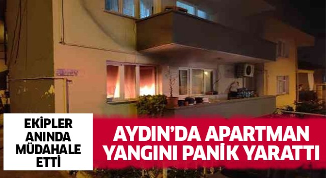 Aydın'da apartmanda çıkan yangın paniğe neden oldu