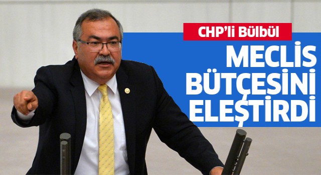 CHP'li Bülbül, "Meclis'in itibarı bütçeyle korunmaz"