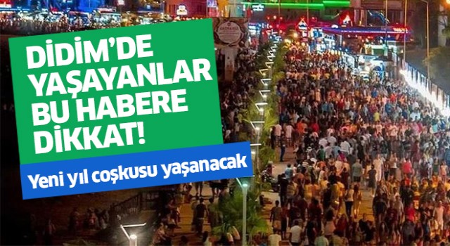 Didim yeni yıla coşkuyla girecek