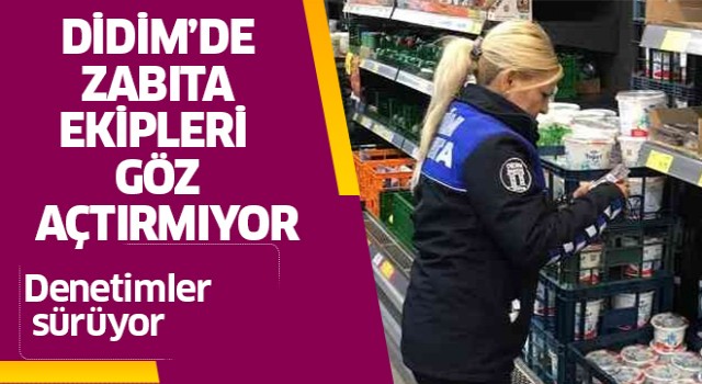 Didim'de zabıta ekiplerinin denetimleri sürüyor