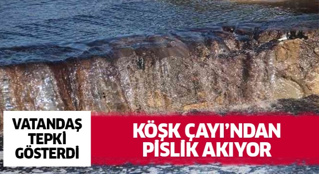 Köşk Çayı'ndan pislik akıyor